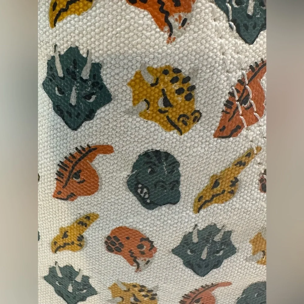 Converse Boys Hi-Top Sneakers Dinosaur Print Pattern White/Orange/Green NWB Sz 5